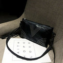Pu Leather Black Handbags Women Clutch Bag Messenger Bag Leather Shoulder C H6V1