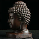 Best Redwood Crafts Sakyamuni Head Buddha Statue Tathagata Sculpture Ornament
