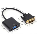DVI-D 24+1 Pin Male to VGA 15Pin Female Active Cable Adapter Converter N TCR