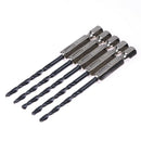 15 pcs High Speed Steel Titanium Coated Drill Bits Set 3 4 5 mm Hex Shank