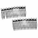 Plastic Decorative Comb Women Lady Rhinestone Hair Clip Comb Slide Hair Cli T6P4