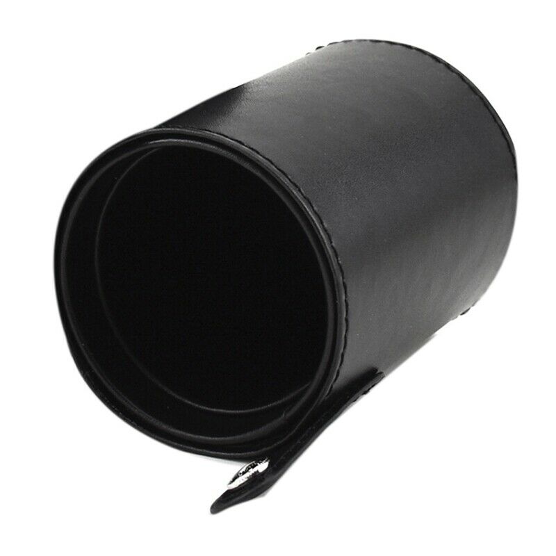 Makeup Brush Holder PU Leather Cosmetic Cup Case Pen Empty Storage Box Orga X8M3