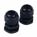 20 Pcs M20 Black Plastic 6-12mm Dia Waterproof Cable Glands Connector X8Z1
