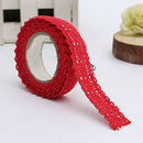 1x Decoration Band Christmas Ribbon Lace Wedding Gift on 1.8 * 170cm Red