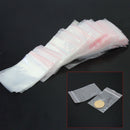 200x Mini Clear Self Press Seal Polyethylene Zip Lock Plastic Jewelry Bags AAF
