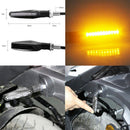 Universal Motorcycle Motorbike LED Turn Signal Indicator Binker Lamp Light Amb_
