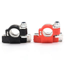 2Pcs Car Black Red Battery Terminals Metal Replacement Clamp ElectricConnecto-OZ