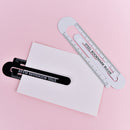 1X 12cm steel ruler metal ruler Metal bookmarks SchoolSuppliesDrawingPainting JR