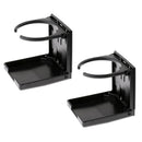 2x Durable Black Plastic Drink  Rack For