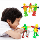 Real Ritzy Children Plastic Clockwork Spring Wind Up Dancing Robot Toys Gift J87