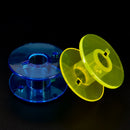25Pcs/Set Empty Bobbins Sewing Machine Spools Colorful Plastic Case Storage BoME