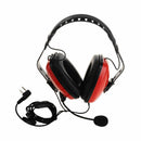 2 Pin Noise Canceling Headset Headphone With Ptt Mic For Walkie Talkie Kenw