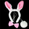 Lovely Girls Rabbit Bunny Ears Headband Tail Necktie Birthday Party Costu Kw