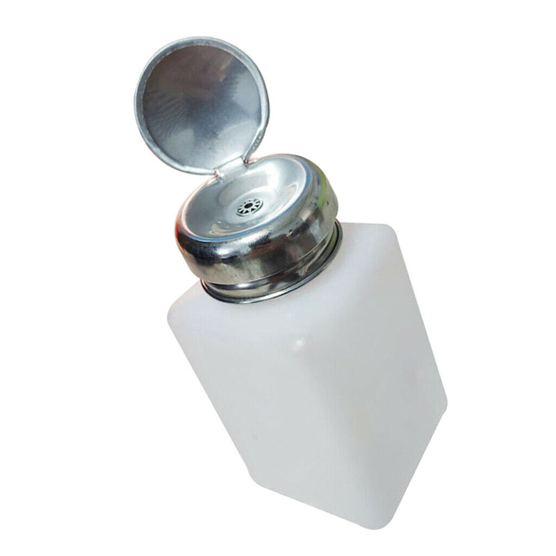 200ml Plastic Push Down Pump Bottle, Refillable Container for Alcohol and