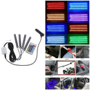 4 Piece 9 LED Car Auto Strip Light Decorative Lamps Interior 7 Light