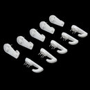 20pcs White Plastic Hard Wall Picture Frame Mirror Hanging Hooks Hangers 5kg