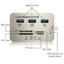 USB 3.0 High Speed Micro SD/TF/M2/MS Multi Memory Card Reader for MacBook Laptop