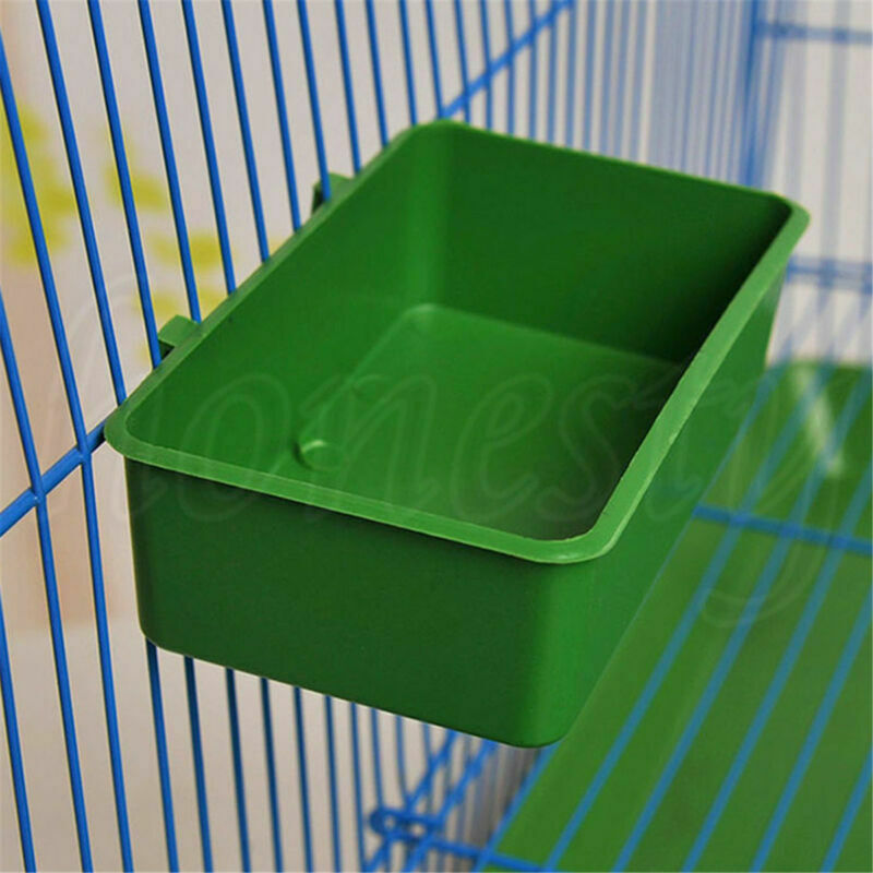 Plastic Parrot Bird Pet Bathtub Bath Clean Box Feeding Food Water Box Toys Acces