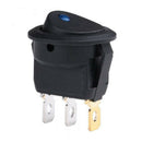 20X Round Rocker Switch 12V With Blue LED Light Dot Car Auto Rv Boat Toggle BVD
