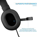3.5mm Wired Gaming Headset Headphones with Mic for PS4 Xbox One PC (Red) A