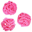 24 Pcs 3Cm Rattan Wicker Ball for Garden, Wedding, Party Decoration, 12 Pcs D5X1