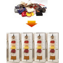 Hat Clothes Organizer Hanging Cap Rack Holder Over Door Straps With 16 Hook