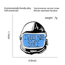 Astronaut Helmet Brooch Cartoon Dripping Oil Enamel Denim Shirt Lapel Pins