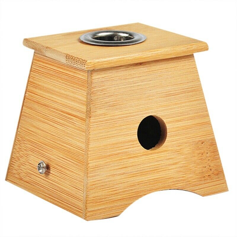 Bamboo Moxa Moxibustion Box Acupuncture Relaxation Roller Stick Holder Neck R2M5