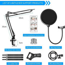 Adjustable Desktop Microphone Stand Suspension Boom Scissor Arm Stand Deskt
