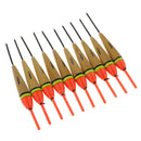 10pcs Saltwater Rock Fishing Floating Floats Balsa Wood Bobbers Buoy Angling