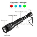 Waterproof 1200Lumens Adjustable Focus 5 Modes LED Flashlight Torch Lamp LXM