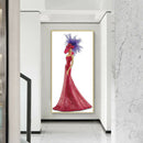 DIY Full Round Diamond Painting Dress Lady Handmade Picture Crafts (A1709)