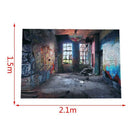 Vinyl Doodle Style Backdrops 7x5ft/210x150cm Old Factory Photography Backgr