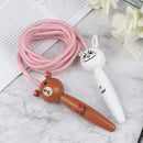 1Pc 2M Kids Jump Ropes Wood Handle Sport Bodybuilding Fitness Skipping RopeS Gw