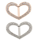 2PCS Pretty Rhinestone Heart Scarf