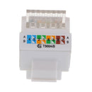 RJ45 Jack Module Cat5e Plug Over Internet Data White