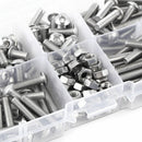 170x M4 304 Stainless Steel Hexagon Socket Screws Bolts Hex Nuts Assortment Kits