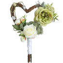 Creative Rattan Heart-Shaped Wedding Bouquet Of Flowers Rose Fresh Sen Knot