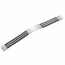 Men Punk Style Stainless Steel Silicone Bangle Wristband Cuff Bracelet-Silv