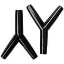 Y-shape Aquarium Tank Hose Coupling 4mm Diameter Air Line Connector 20pcs