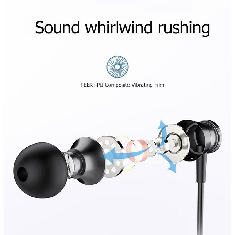 M305 Bass Metal Earphone In-ear Headset HiFi Stereo Earbuds with Microphone