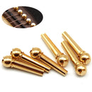 Guitar String Bridge Pins Copper Brass Endpin Replacement Parts Accessories