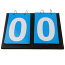 2-Digital Portable Table Top Scoreboard Flipper for Basketball Football Blue