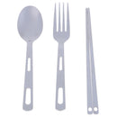 Outdoor Camping Stainless Steel Tableware Fork Spoon Chopsticks Set ME