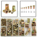 165PCS Nutserts Rivet Nuts Flange Rivnuts Zinc Plated Steel Nutsert M3-M RNL
