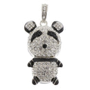 16GB USB 2.0 Glitter Rhinestone Panda Flash Drive Disk for PC