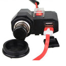 12V Car Cigarette Lighter Socket Splitter Dual USB Charger Power Adapter two Way