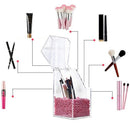 Clear Makeup Brushes Box Cosmetic Storage Box Beauty Brush Container Pencil
