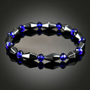 Concentric black stone sapphire magnetic bracelet- OZ
