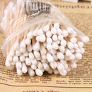 80pcs Makeup Cotton Swab Double Head Cotton Buds Wood Sticks Ears Cleaning oolMO